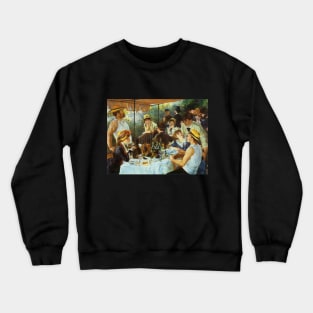 Luncheon of the Boating Party by Pierre Renoir Crewneck Sweatshirt